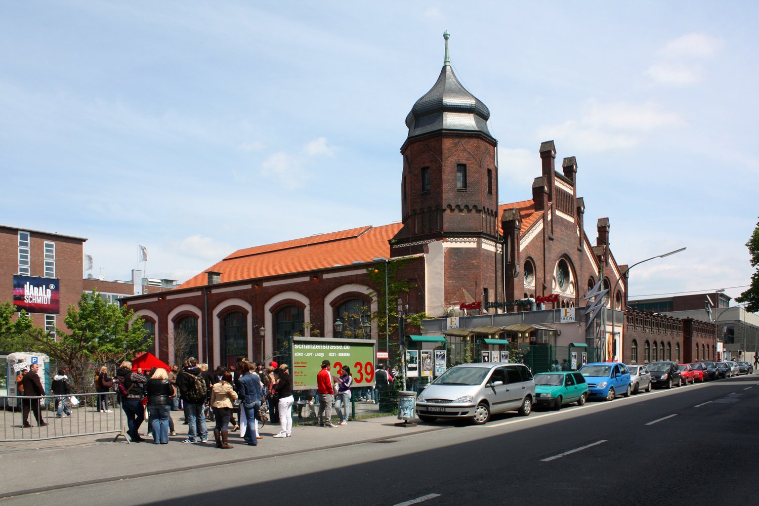 Brick facade of E-Werk Köln