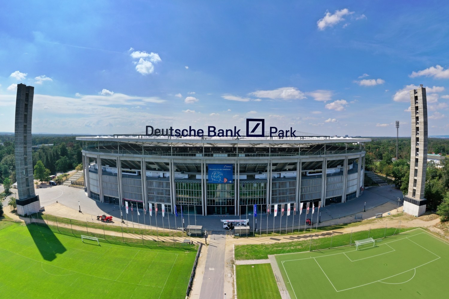Interior view of Deutsche Bank Park in Frankfurt