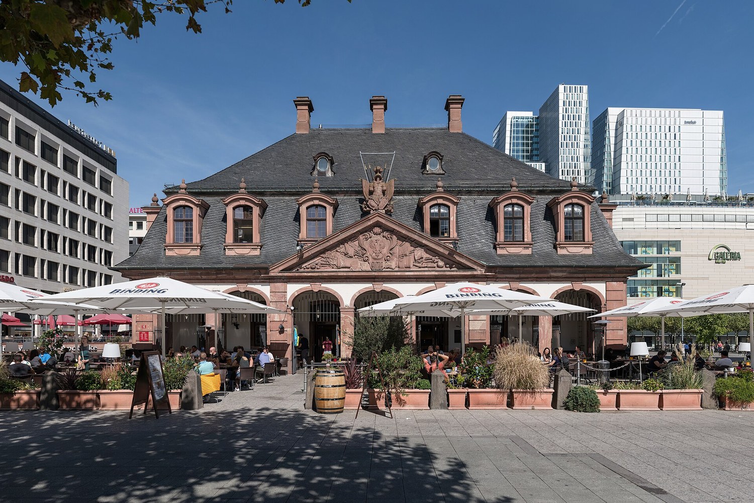 Hauptwache in central Frankfurt, the location of Dialogmuseum
