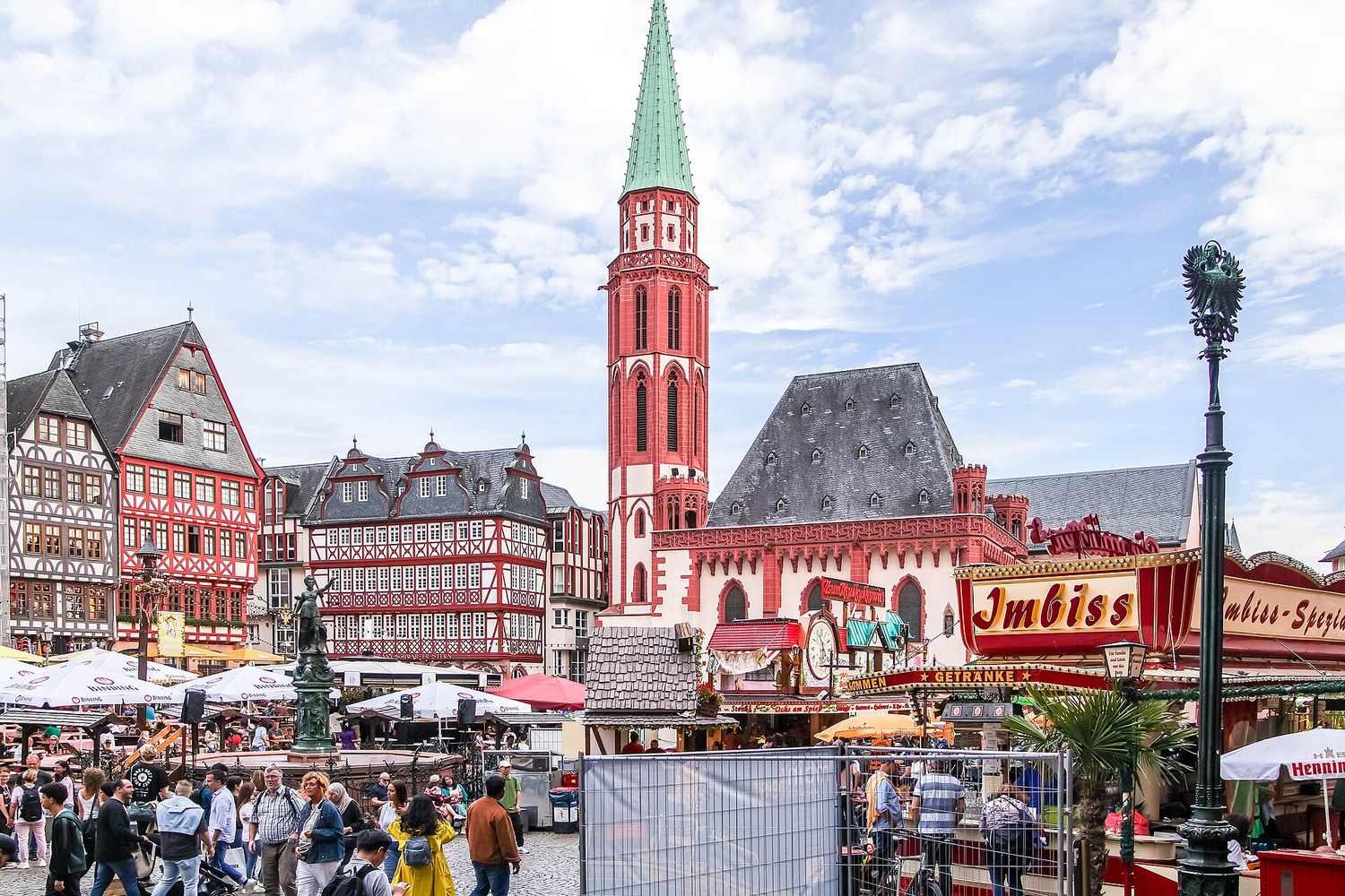 Frankfurt's Römerberg, the setting of Evangelische Akademie