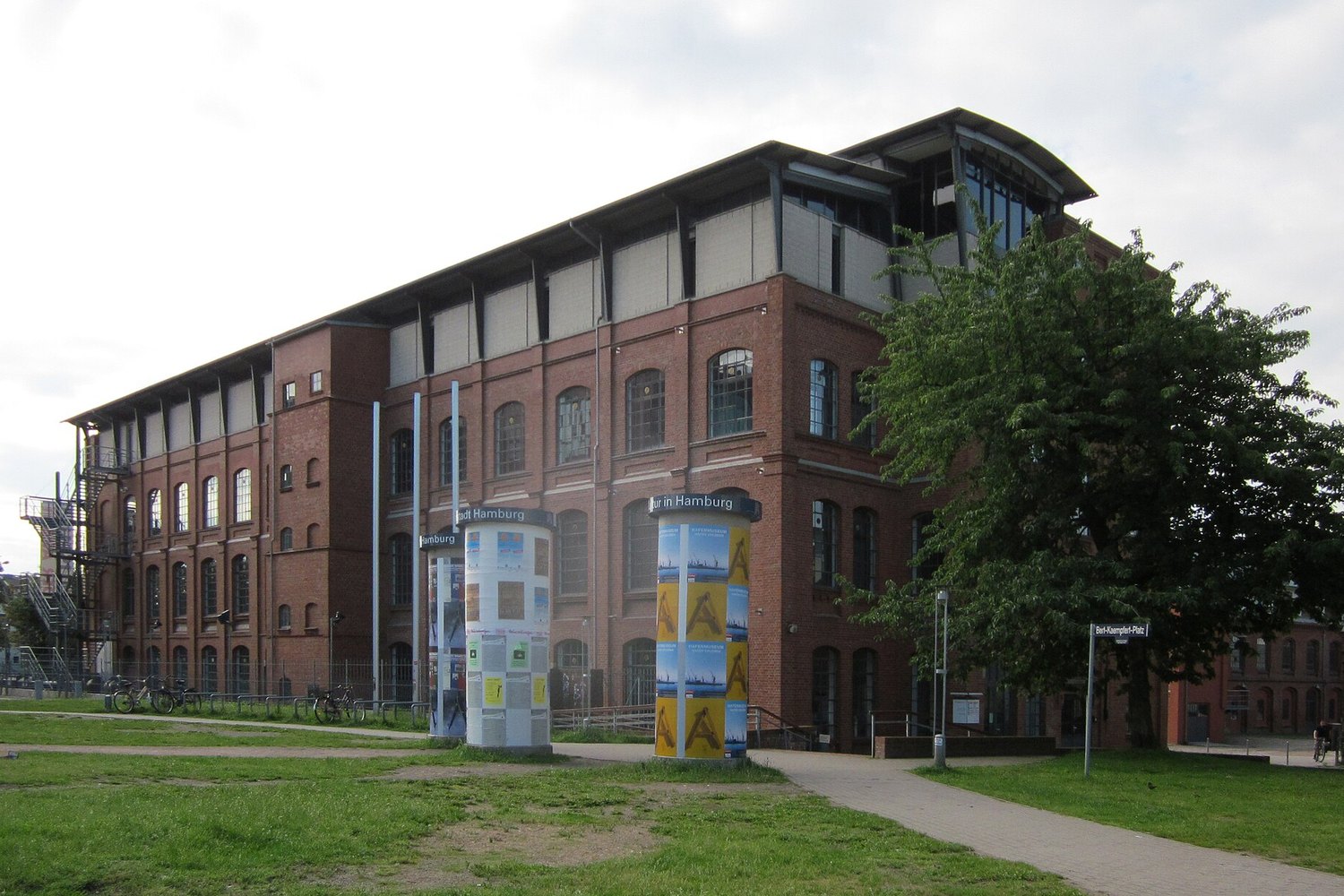Brick industrial building of Museum der Arbeit in Hamburg-Barmbek