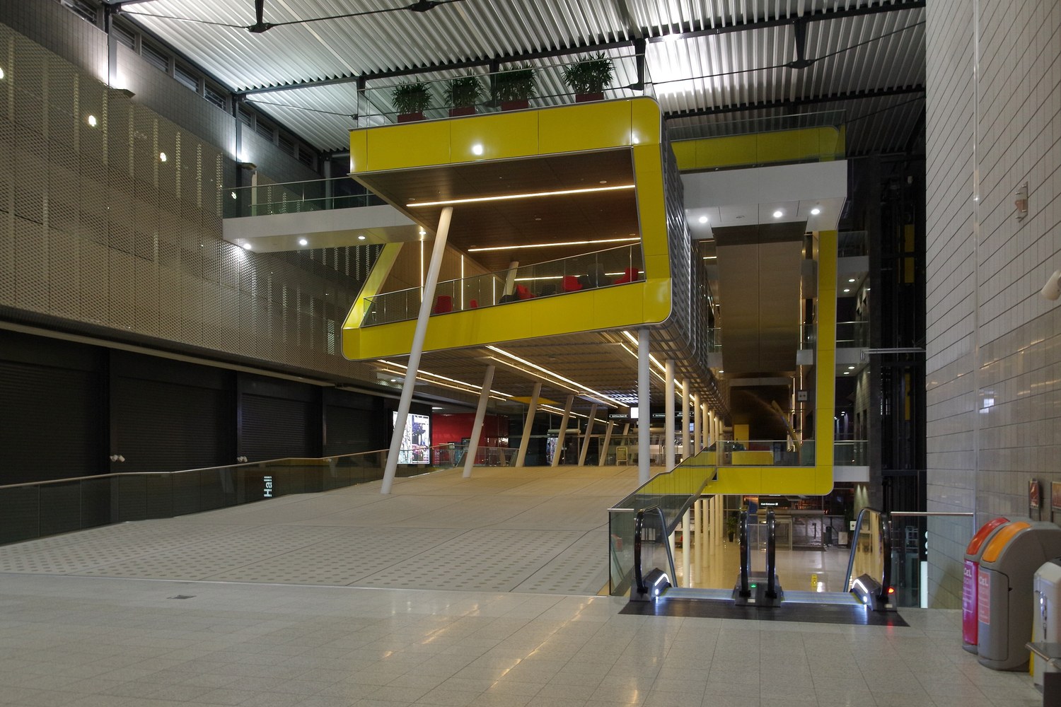 Spacious interior concourse at ExCeL London