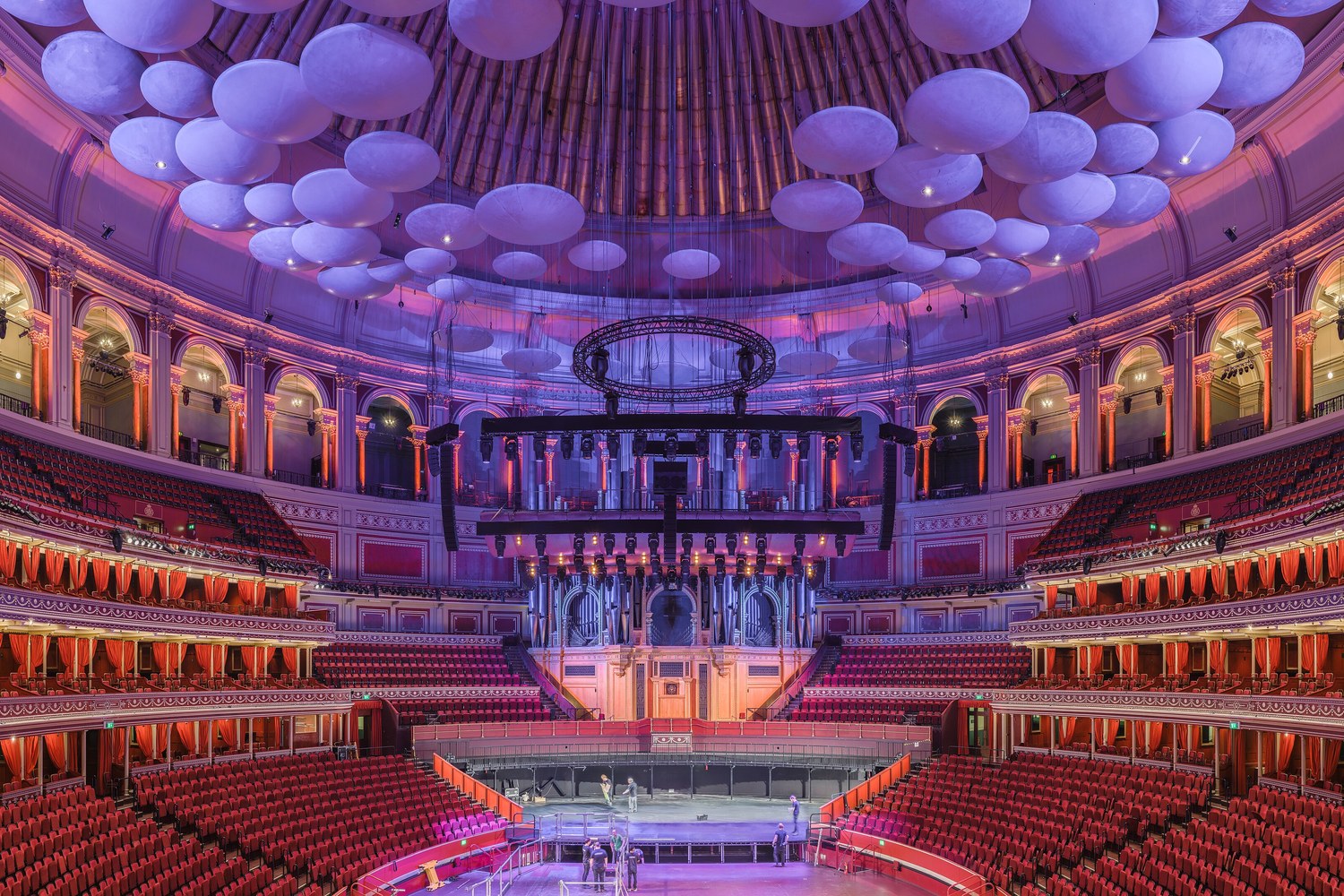 View across the auditorium of the Royal Albert Hall