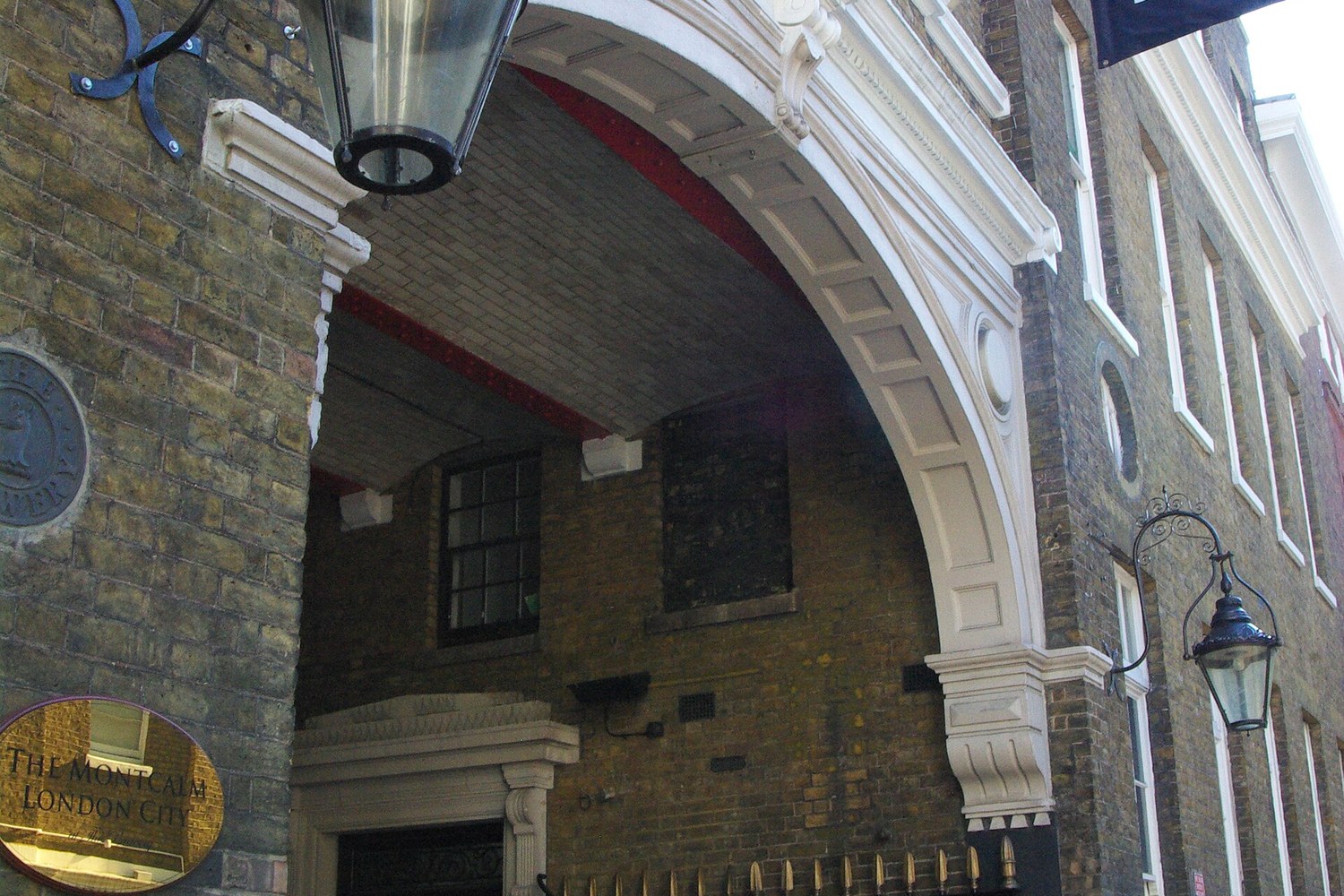 Historic entrance to The Brewery in the City of London