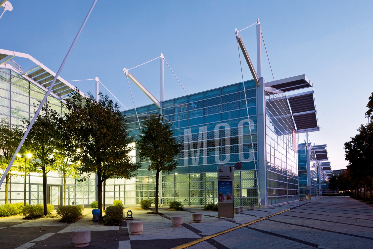 Exterior of MOC Event Center Messe München