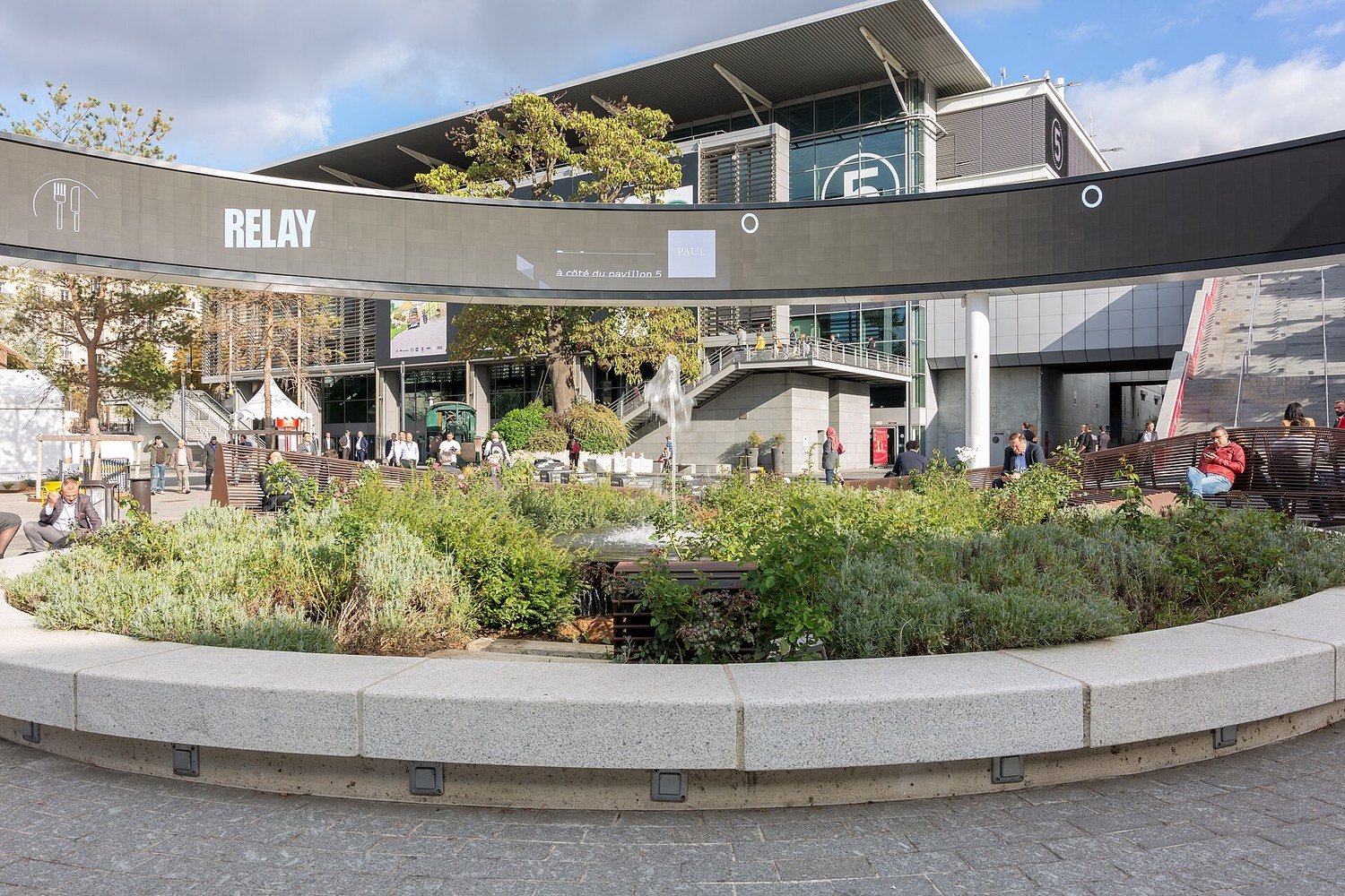 Outdoor area at Paris Expo Porte de Versailles during the 2018 Paris Motor Show