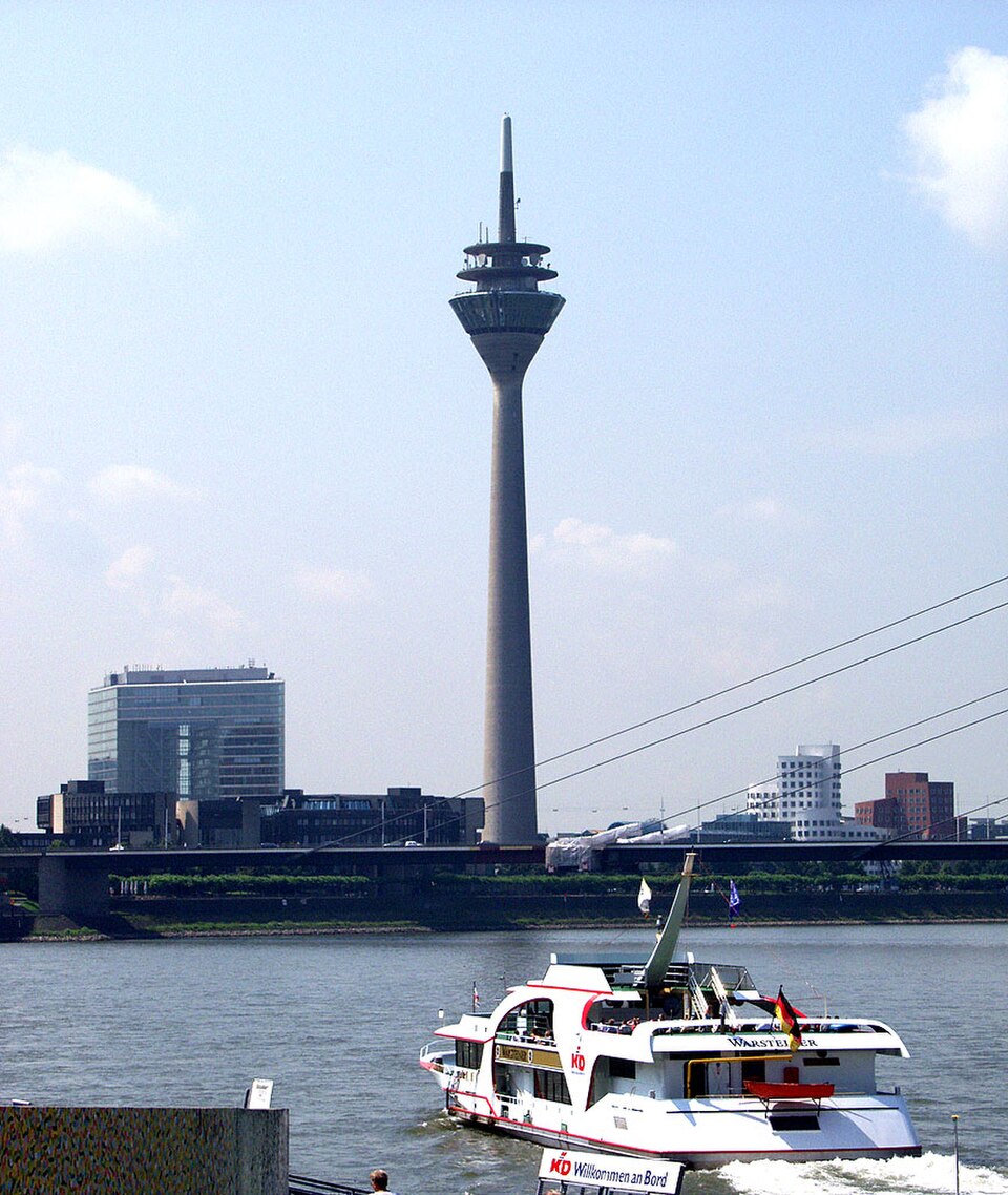 Rhine Tower in Dusseldorf