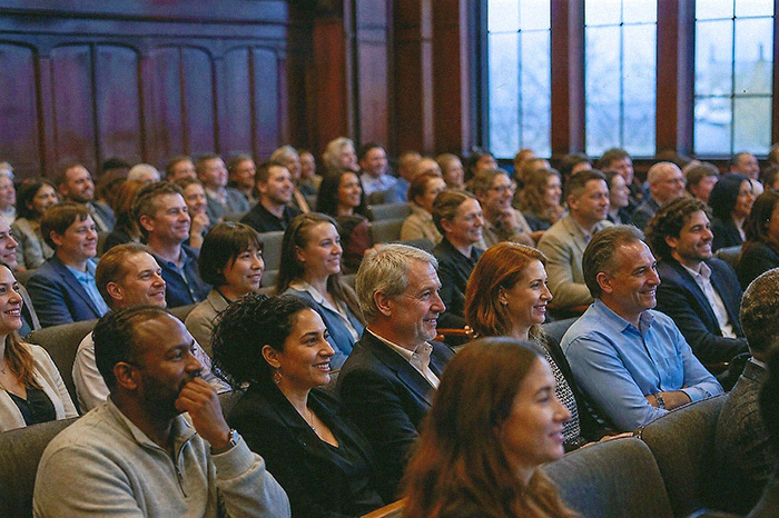AI keynote speaker Jan Ditgen at a sales conference