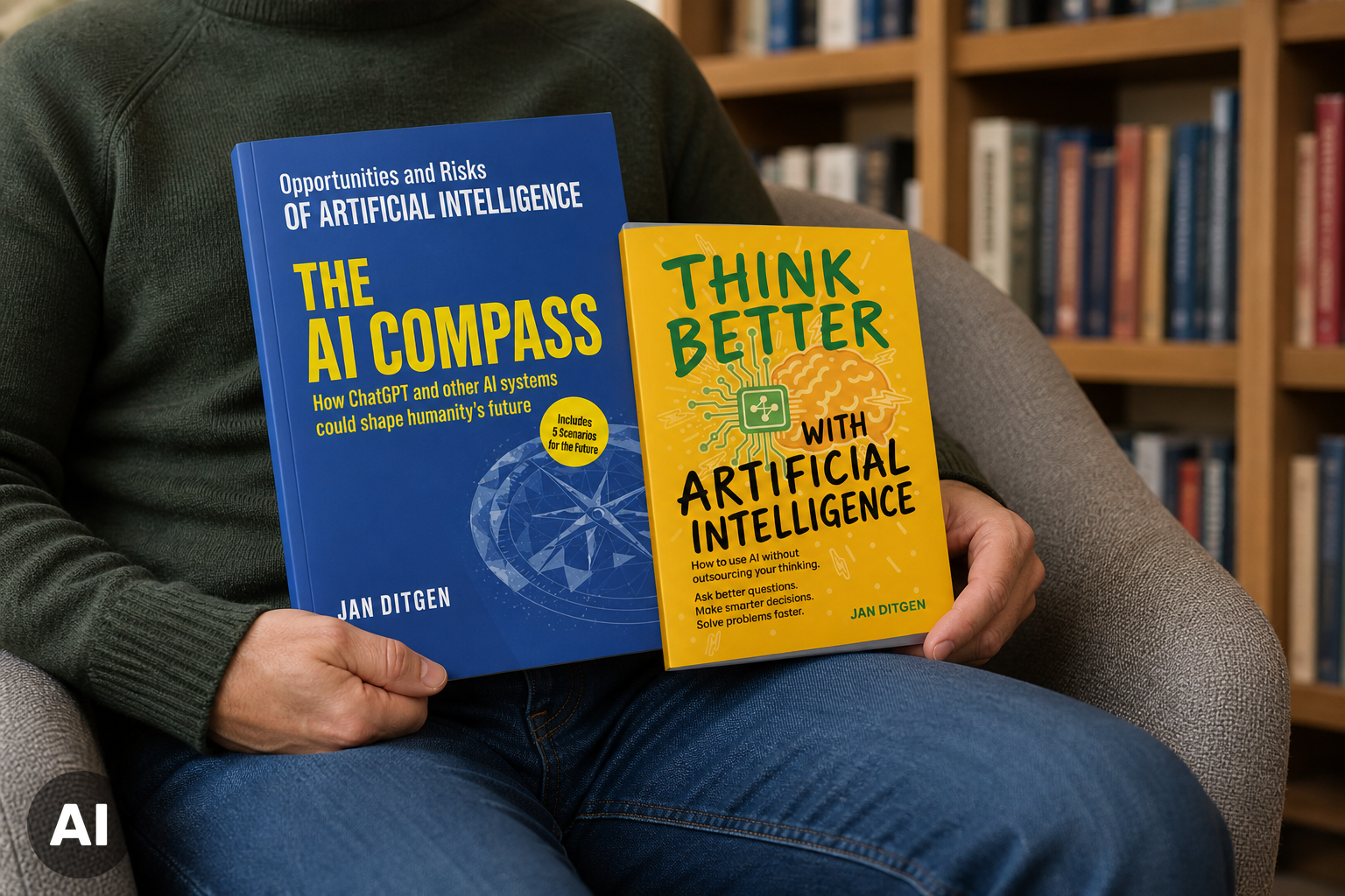 Jan Ditgen's two books about artificial intelligence