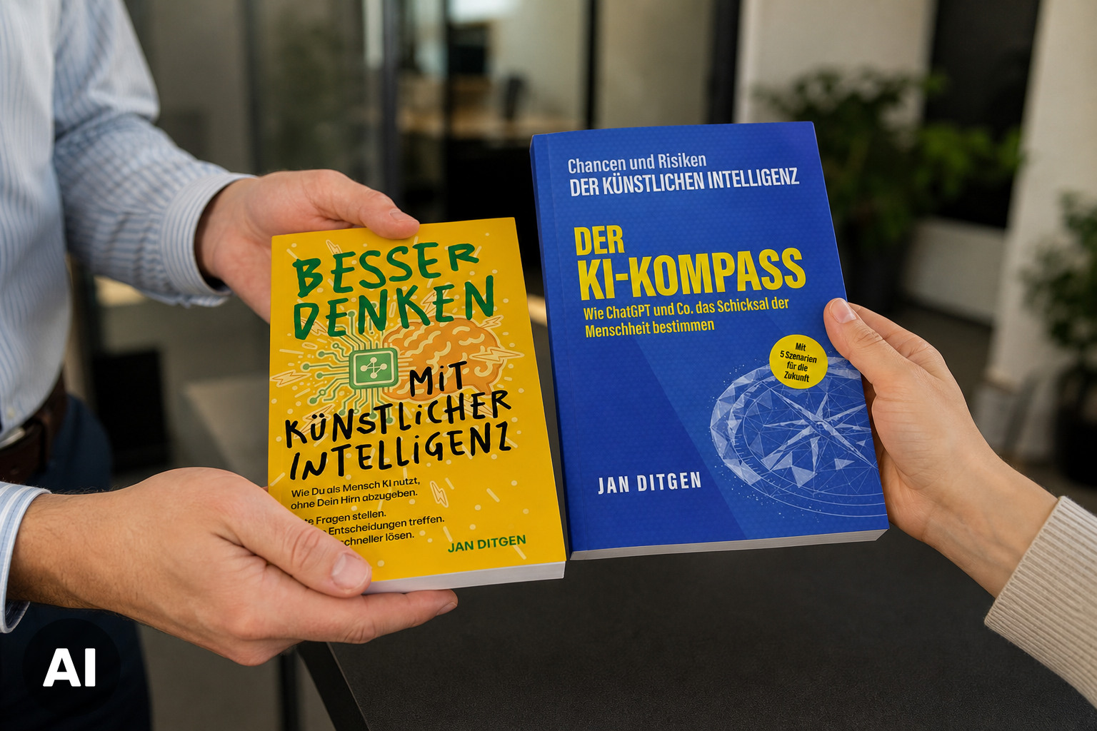 Los dos libros de Jan Ditgen sobre inteligencia artificial